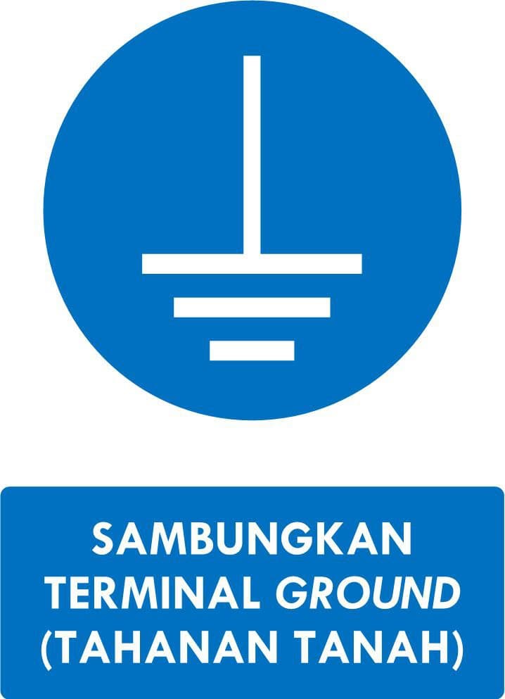 Sambungkan Terminal Ground Tahanan Tanah